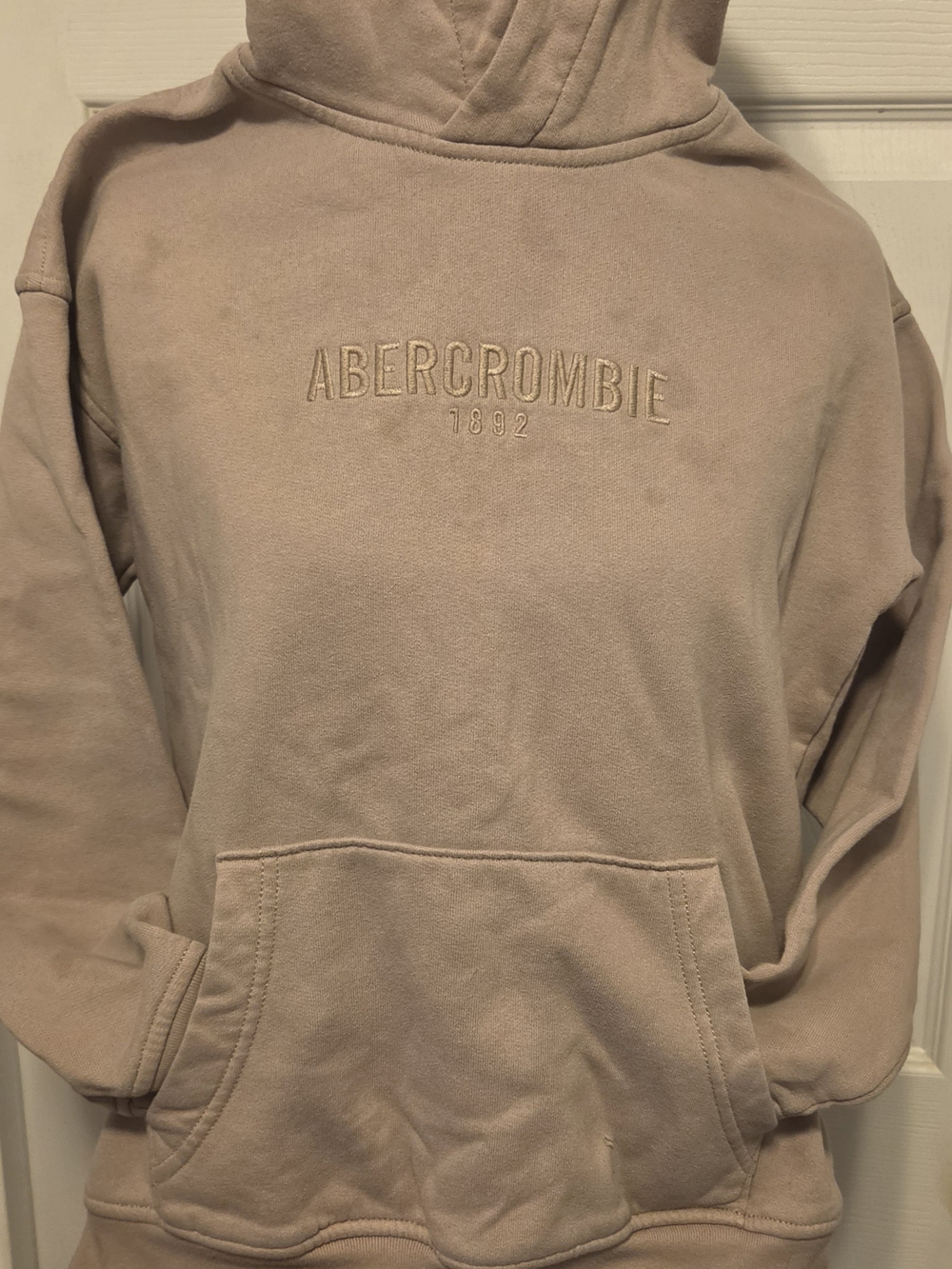 abercrombie kids Cozy Hoodie in Beige
